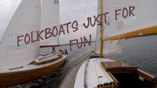 Folkebootsegeln, sailing nordic folkboat