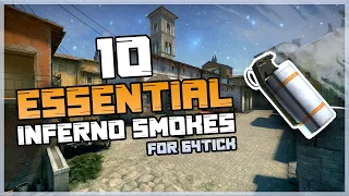 CS:GO - 10 Essential Inferno Smokes for 64tick