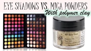 Quick Tip: Eye Shadows Vs. Mica Powders, Polymer Clay Tutorial // Maive Ferrando