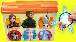 Disney Frozen 2 Surprise Doors with Keys + DIY Crafts for Kids