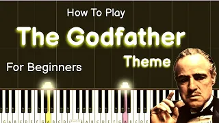 The Godfather Theme - Very Easy Piano Tutorial For Beginners