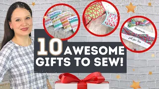 10 EASY STOCKING STUFFERS to sew that people will LOVE and USE! + extra ideas, how to wrap and more!