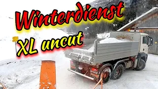 ❄️ # winter service❄️ # snow removal with 🛻 Unimog U1400 and snow blower