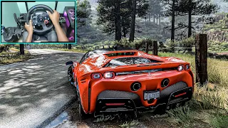 Ferrari SF90 Stradale - Forza Horizon 5 - Steering Wheel Gameplay