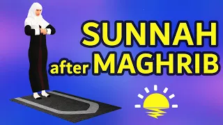 How to pray Sunnah after Maghrib for woman (beginners) - with Subtitle