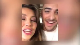 Maluma y Thalía se divierten grabando video en NY