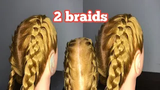 2 braids hairstyles | Hair style girl | #braids #hairstyle #video