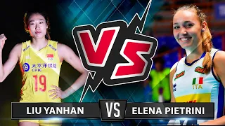 Liu Yanhan vs Elena Pietrini | Who is the Best for you ? | Powerful spikes | VNL 2019 |