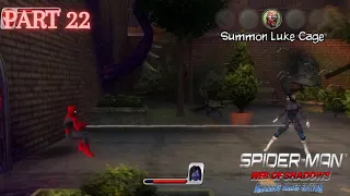 (PSP) PART 22 SPIDER-MAN WEB OF SHADOWS AMAZING ALLIES GAMEPLAY