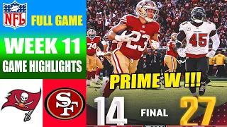 San Francisco 49ers vs Tampa Bay Buccaneers [FULL GAME] WEEK 11 (11/19/23) | NFL Highlights 2023