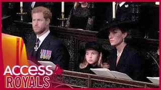 Princess Charlotte & Prince Harry’s Sweet Moment At Queen's Funeral