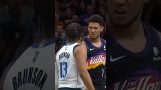 Devin Booker BLOCKS Jalen Brunson & Gets In His FACE 👀