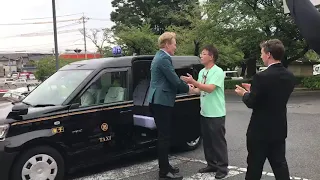 Conan O'Brien arrives in Conan Town Japan