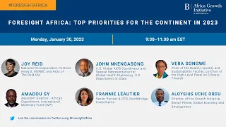 Foresight AfricaTop priorities for Africa in 2023
