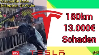 Tesla geht unter | Tesla mit gefährlichem Schaden | Akku Lebensdauer E-Auto #elektromobilität
