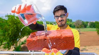 Cutting Bricks With Water | पानी से ईंट काट डाली | Very Shocking Experiment