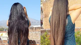 Hair before and after this hair dip | hair smoothing treatment at home