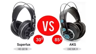 Сравнение [Superlux HD 681 B] VS [AKG K240 MKII]