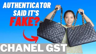 CHANEL GST | GRAND SHOPPING TOTE |  AUTHENTICATOR SAID IT'S FAKE | COMPARISON AND REVIEW