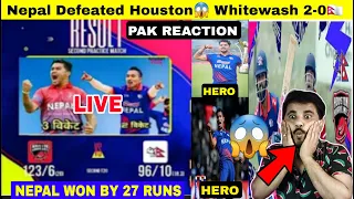 Nepal White Wash 2-0 Houston Hurricanes, Karan KC Best Bowler Of Nepal | Pak Reaction