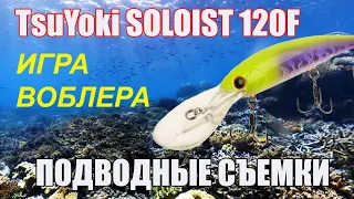 Воблер Tsuyoki Soloist 120F игра под водой