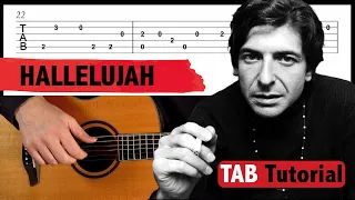 Hallelujah - Easy Guitar Tab (Fingerstyle Tutorial)