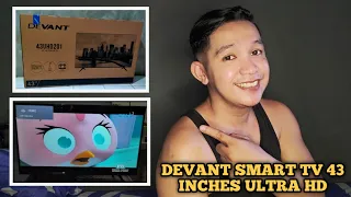 DEVANT SMART TV 43 INCHES ULTRA HD UNBOXING AND REVIEW