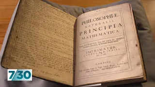 A rare glimpse at one of the most important scientific books of all time | 7.30