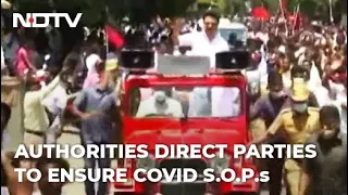 Covid Norms Violated As Huge Crowds Gather Amid Tamil Nadu Poll Campaign