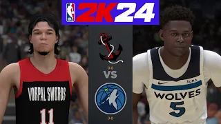 NBA 2024 Season | Vorpal Swords (0-0) vs Minnesota Timberwolves (0-0) | PS5 NBA 2K24 Gameplay