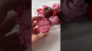 ДУЖЕ ПРОСТИЙ ПОЛУНИЧНИЙ ЗЕФІР У ШОКОЛАДІ🍓🍫