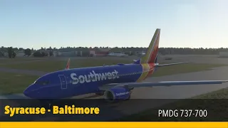 Southwest Virtual Airlines | PMDG 737-700 | MSFS 2020 | SYR - BWI