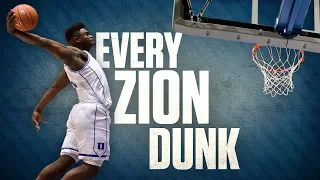 Every Zion Williamson dunk from his freshman year at Duke | College Basketball Highlights