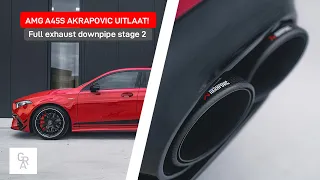 Mercedes AMG A45S 2020 AKRAPOVIC full EXHAUST SYSTEM WITH DOWNPIPE STAGE 2 TUNING