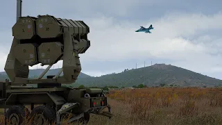 Anti Air System In Action against Russian Fighter Jets over Ukrainian Territory | ARMA 3: Milsim