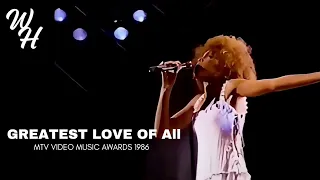 Whitney houston "Greatest love of all" Live MTV Video Music Awards 1986 [60fps]