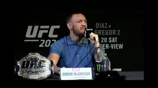 Conor McGregor “shut your fooking mouth you’ll do nothing”