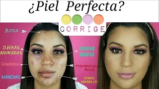 How to Cover Acne, blemishes, dark circles and blemishes with COLOR CORRECTION