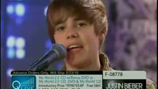 Justin Bieber - Baby (live on QVC) March 9th