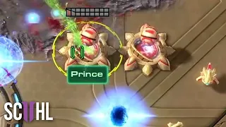 Prince's Cannon Rush - Starcraft 2: Scarlett vs. Prince