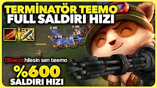 HİLESİN DEDİ !! %600 SALDIRI HIZI TEEMO !! 1 SANİYE'DE 5 DÜZ VURUŞ !! ORMAN TEEMO | Ogün Demirci