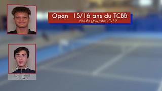 TCBB: Finale garçons de l'Open 15-16 ans du TCBB