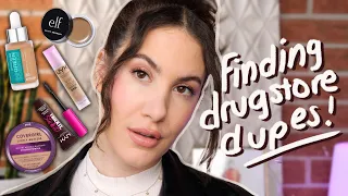 Testing DRUGSTORE DUPES For My Favorite Everyday Makeup!