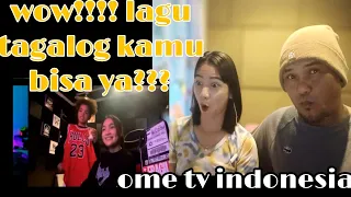 Nyanyi lagu tagalog dan  berbagai bahasa - Di OmeTV | SINGING REACTIONS-react