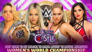 Liv Morgan vs Ronda Rousey vs Raquel Rodriguez vs Zoey Stark World Title Full Match WWE Highlights