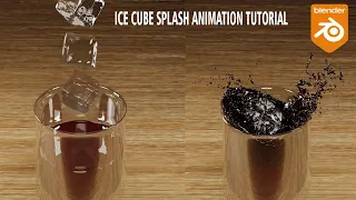 Create Stunning Ice Cube Splash Animation in Blender | Step-by-Step Tutorial