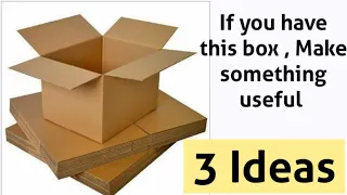 DIY - 3 Awesome Cardboard Craft Ideas - Best out of Waste