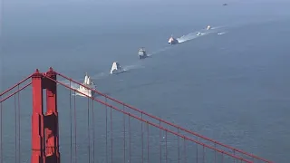 Parade of Ships enter SF Bay for Fleet Week -- WATCH LIVE