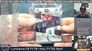 2023 Panini Luminance Football Pick Your Team #1 6 Box Half Case Break 8 23 23