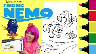 Coloring Finding Nemo Dory Coloring Book Page Colored Markers Prismacolor | KiMMi THE CLOWN